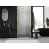 Mexen Exo drzwi prysznicowe podwójne uchylne 90 cm, transparent, złote - 814-090-000-50-00