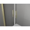 Mexen Exo drzwi prysznicowe podwójne uchylne 90 cm, transparent, złote - 814-090-000-50-00