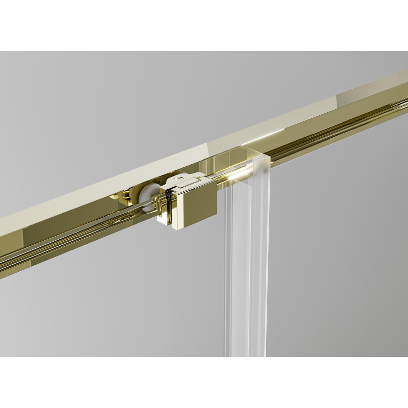 Mexen Exo-S drzwi prysznicowe rozsuwane 95 cm, transparent, złote - 8151-095-000-50-00