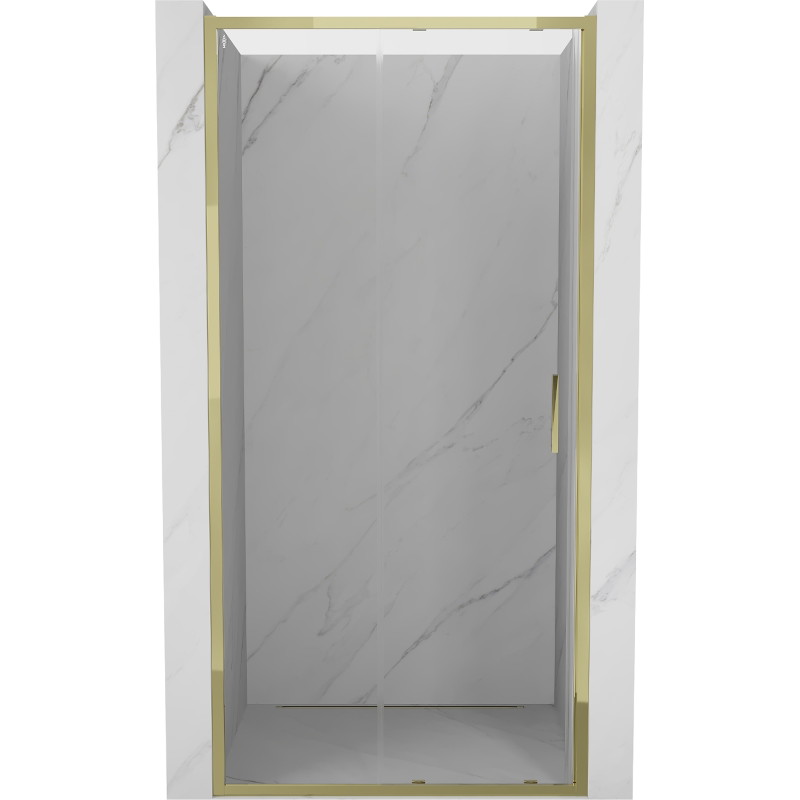 Mexen Exo-S drzwi prysznicowe rozsuwane 105 cm, transparent, złote - 8151-105-000-50-00