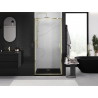 Mexen Exo-S drzwi prysznicowe rozsuwane 105 cm, transparent, złote - 8151-105-000-50-00