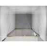 Mexen Exo-S drzwi prysznicowe rozsuwane 115 cm, transparent, złote - 8151-115-000-50-00