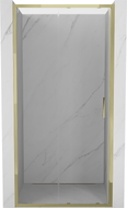 Mexen Exo-S drzwi prysznicowe rozsuwane 125 cm, transparent, złote - 8151-125-000-50-00