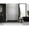 Mexen Exo-S drzwi prysznicowe rozsuwane 130 cm, transparent, złote - 8151-130-000-50-00