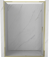 Mexen Exo-S drzwi prysznicowe rozsuwane 145 cm, transparent, złote - 8151-145-000-50-00