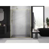 Mexen Exo-S Duo drzwi prysznicowe podwójne rozsuwane 140 cm, transparent, złote - 8152-140-000-50-00
