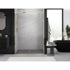 Mexen Exo-S Duo drzwi prysznicowe podwójne rozsuwane 160 cm, transparent, złote - 8152-160-000-50-00