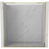 Mexen Exo-S Duo drzwi prysznicowe podwójne rozsuwane 190 cm, transparent, złote - 8152-190-000-50-00
