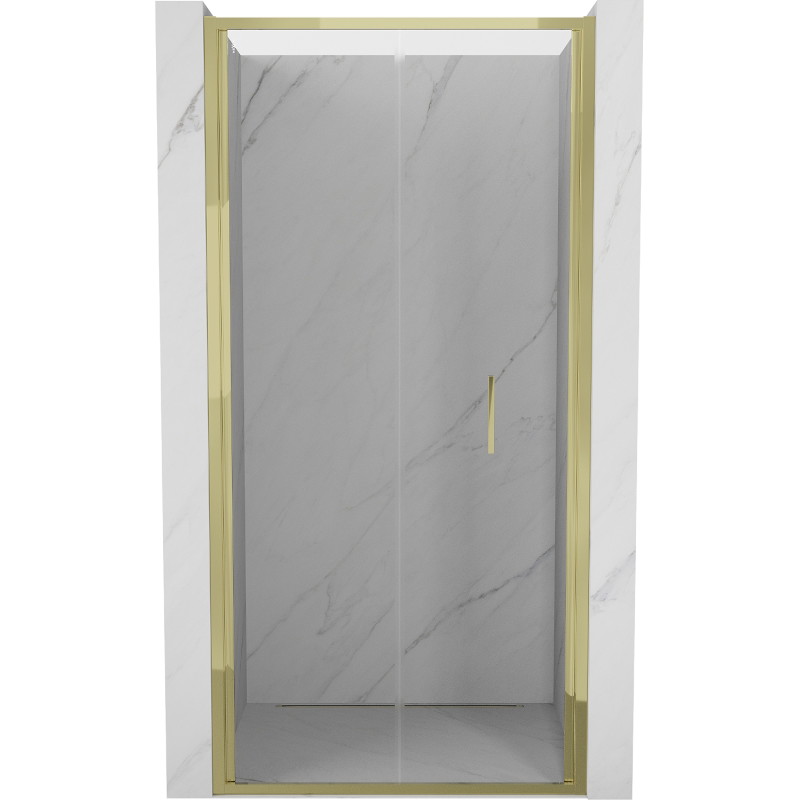 Mexen Exo-F drzwi prysznicowe składane 60 cm, transparent, złote - 816-060-000-50-00