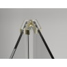 Mexen Exo-F drzwi prysznicowe składane 85 cm, transparent, złote - 816-085-000-50-00
