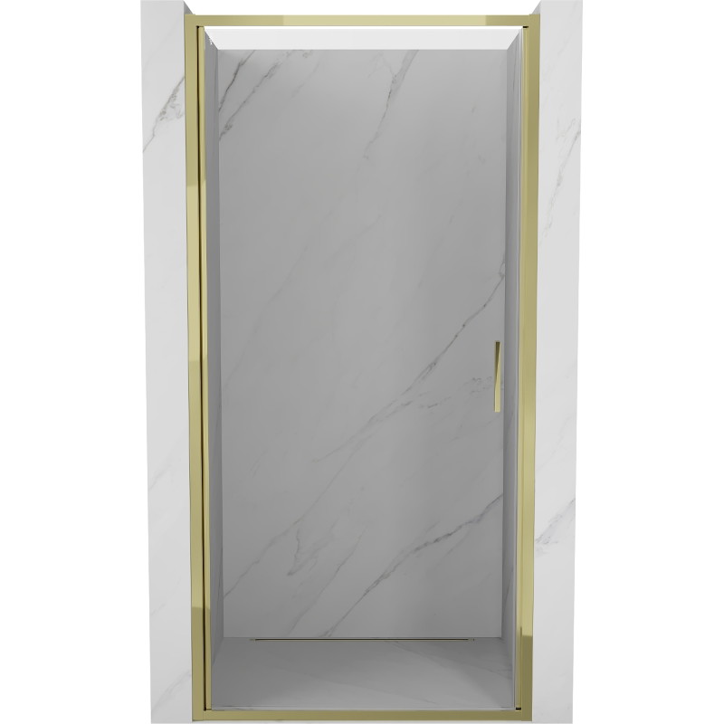 Mexen Exo-B drzwi prysznicowe uchylne 65 cm, transparent, złote - 817-065-000-50-00