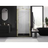 Mexen Exo-B drzwi prysznicowe uchylne 65 cm, transparent, złote - 817-065-000-50-00