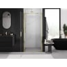 Mexen Exo drzwi prysznicowe uchylne 75 cm, transparent, złote - 817-075-000-50-00