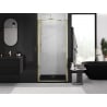 Mexen Exo drzwi prysznicowe uchylne 85 cm, transparent, złote - 817-085-000-50-00