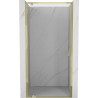 Mexen Exo-BR drzwi prysznicowe uchylne 60 cm, transparent, złote - 8181-060-000-50-00