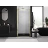 Mexen Exo drzwi prysznicowe uchylne 60 cm, transparent, złote - 8181-060-000-50-00