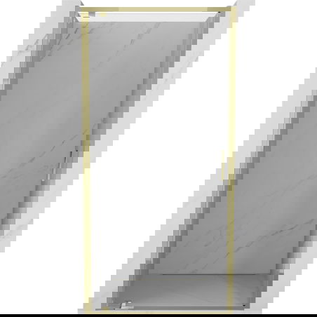 Mexen Exo drzwi prysznicowe uchylne 75 cm, transparent, złote - 8181-075-000-50-00