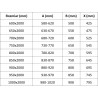 Mexen Exo-BR drzwi prysznicowe uchylne 90 cm, transparent, złote - 8181-090-000-50-00