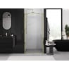 Mexen Exo drzwi prysznicowe uchylne 90 cm, transparent, złote - 8181-090-000-50-00