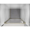 Mexen Exo-BR drzwi prysznicowe uchylne 90 cm, transparent, złote - 8181-090-000-50-00