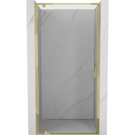 Mexen Exo-BR drzwi prysznicowe uchylne 95 cm, transparent, złote - 8181-095-000-50-00