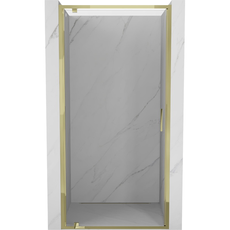 Mexen Exo-BR drzwi prysznicowe uchylne 100 cm, transparent, złote - 8181-100-000-50-00