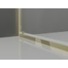 Mexen Exo drzwi prysznicowe podwójne uchylne 90 cm, transparent, złote - 8182-090-000-50-00