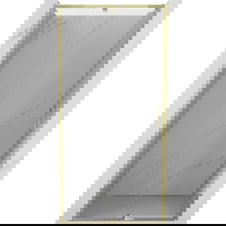 Mexen Exo drzwi prysznicowe uchylne 90 cm, transparent, złote - 819-090-000-50-00