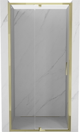 Mexen Exo-R drzwi prysznicowe uchylne 90 cm, transparent, złote - 819-090-000-50-00