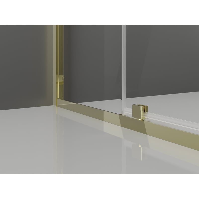 Mexen Exo drzwi prysznicowe uchylne 90 cm, transparent, złote - 819-090-000-50-00