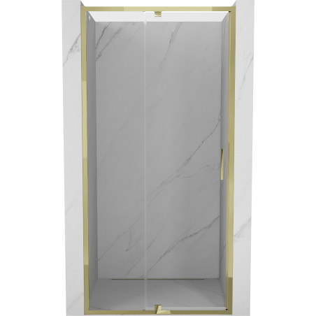 Mexen Exo-R drzwi prysznicowe uchylne 100 cm, transparent, złote - 819-100-000-50-00