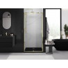Mexen Exo-R drzwi prysznicowe uchylne 110 cm, transparent, złote - 819-110-000-50-00