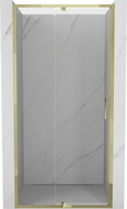 Mexen Exo-R drzwi prysznicowe uchylne 115 cm, transparent, złote - 819-115-000-50-00