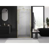Mexen Exo-R drzwi prysznicowe uchylne 115 cm, transparent, złote - 819-115-000-50-00