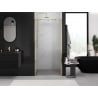 Mexen Exo drzwi prysznicowe uchylne 120 cm, transparent, złote - 819-120-000-50-00