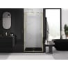 Mexen Exo drzwi prysznicowe uchylne 120 cm, transparent, złote - 819-120-000-50-00