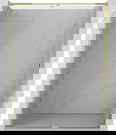 Mexen Exo drzwi prysznicowe uchylne 130 cm, transparent, złote - 819-130-000-50-00