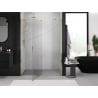Mexen Exo drzwi prysznicowe uchylne 135 cm, transparent, złote - 819-135-000-50-00
