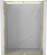 Mexen Exo-R drzwi prysznicowe uchylne 145 cm, transparent, złote - 819-145-000-50-00