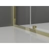Mexen Exo drzwi prysznicowe uchylne 155 cm, transparent, złote - 819-155-000-50-00