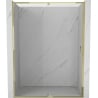 Mexen Exo drzwi prysznicowe uchylne 155 cm, transparent, złote - 819-155-000-50-00