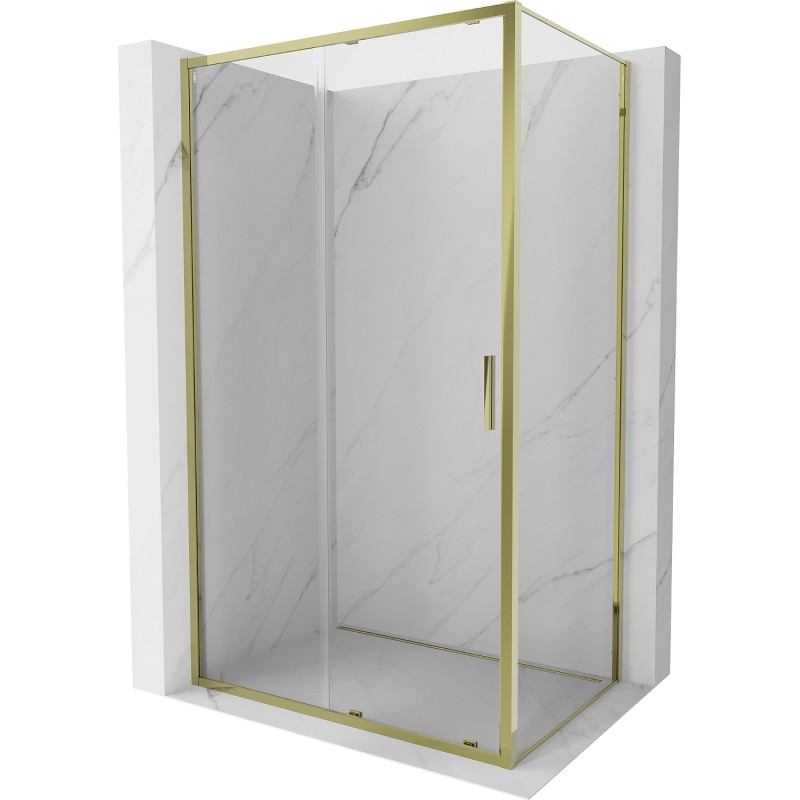 Mexen Exo-S kabina prysznicowa rozsuwana 105 x 95 cm, transparent, złota - 8151-105-095-50-00