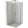 Mexen Exo kabina prysznicowa rozsuwana 100 x 100 cm, transparent, złota - 8151-100-100-50-00
