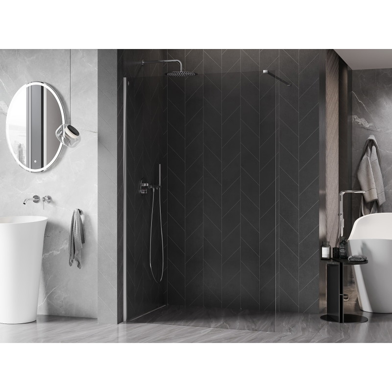 Mexen Kioto-X ścianka prysznicowa Walk-in 110 x 200 cm, transparent 10 mm, chrom - 800-110-101-01-00-X