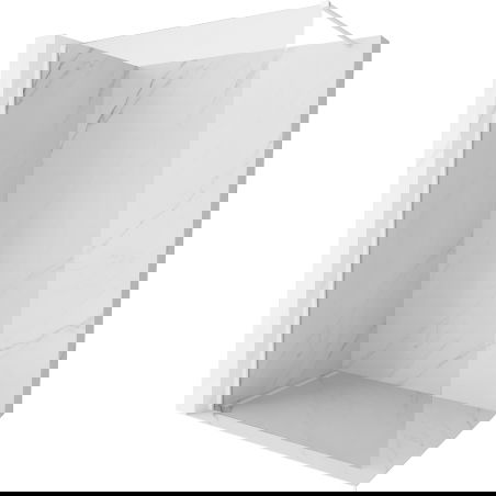 Mexen Kioto-X ścianka prysznicowa Walk-in 80 x 200 cm, transparent 10 mm, biała - 800-080-101-20-00-X