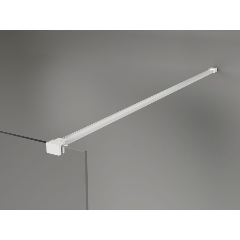 Mexen Kioto-X ścianka prysznicowa Walk-in 80 x 200 cm, transparent 10 mm, biała - 800-080-101-20-00-X