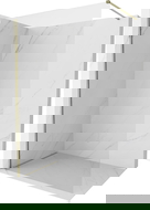 Mexen Kioto-X ścianka prysznicowa Walk-in 70 x 200 cm, transparent 10 mm, złota - 800-070-101-50-00-X