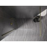 Mexen Kioto-X ścianka prysznicowa Walk-in 120 x 200 cm, transparent 10 mm, złota - 800-120-101-50-00-X