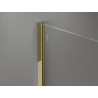 Mexen Kioto-X ścianka prysznicowa Walk-in 120 x 200 cm, transparent 10 mm, złota - 800-120-101-50-00-X