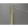 Mexen Kioto-X ścianka prysznicowa Walk-in 120 x 200 cm, transparent 10 mm, złota szczotkowana - 800-120-101-55-00-X